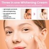 Tkekruh Whitening Cream, Crème Eclaircissante,Crème végétalienne 3 en 1, crème hydratante blanchissante pour le visage et le 