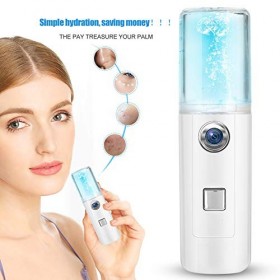 Nano Sprayer, Nano Visage Hydratant, Pulvérisateur et Brumisateur Pratique Visage Pulvérisateur Eau Réservoir 20 ml – Chargeu