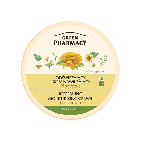 Green Pharmacy Natural Face Cream Refreshing & Moisturising Calendula 150ml