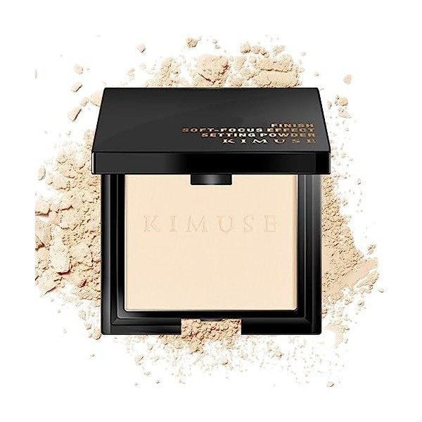 Poudre compacte pour le visage, Poudre haute définition, Poudre de finition clarifiante pour le contrôle de lhuile, compacte