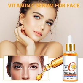 Huile Visage Vitamine C,Sérums hydratants éclaircissants et hydratants - la peau, dissolvant taches noires pour le visage rép