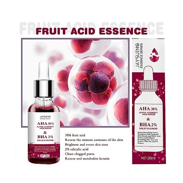 Soin La Rosacée, Essence Rosacée Aux Acides Fruits Hydratants Naturels Correcteur Rougeurs Water Oil Balance Soin Du Visage A