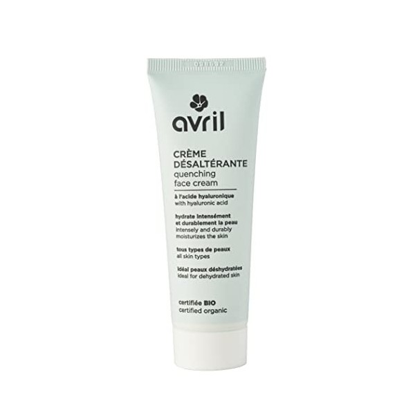 Avril - Crème Désaltérante Bio - Hydratation Intense - Acide Hyaluronique - Aloe Vera Bio - 99% dOrigine Naturelle - Fabriqu