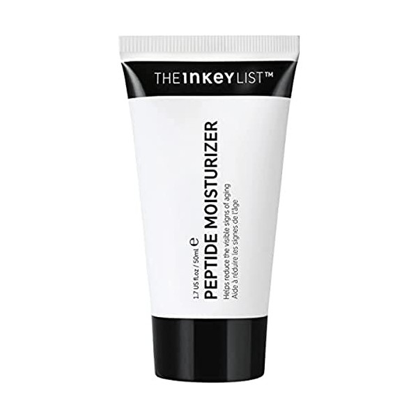 The INKEY List Peptide Moisturiser Cream aide à réduire les rides, hydrate la peau et soutient le collagène naturel 50 ml