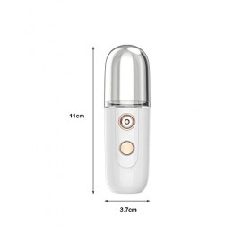 SUQ 35ml Mini Pulvérisateur de Brume, Pulvérisateur pour Visage, Portatif USB Rechargeable de Brume, pour Hydratation du Visa