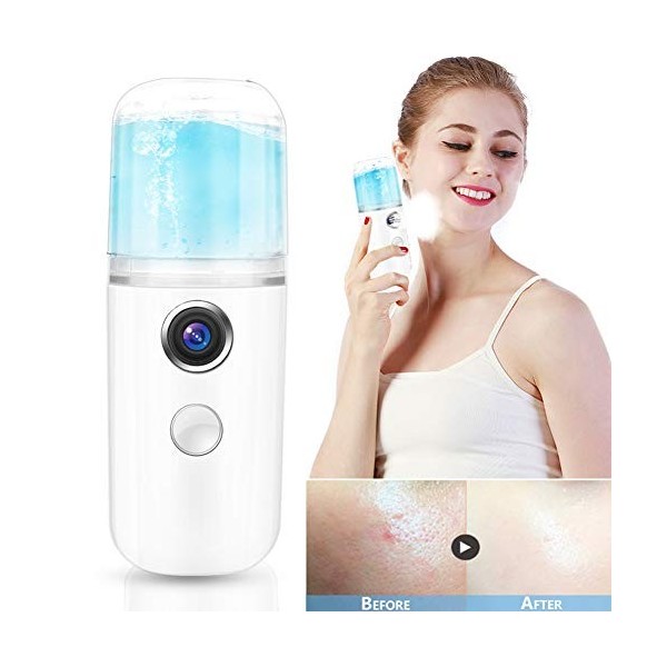 Nano Water Spray - 30 ml USB Handy Nano Mist Spray Atomization Mister Face Facial Hydratant Mist Sprayer