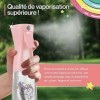 AVIDA ZEN Brumisateur Rechargeable [ Rose 200ml + Autocollants Licorne ] Vaporisateur de Poche Multifonctionnel Eau: Parfums 