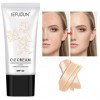 CC Cream, Fond de teint à couverture totale, Base de maquillage et écran solaire SPF 50+, Hydratant anti-âge, Couleur naturel