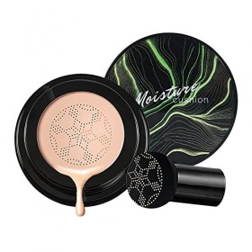 Coussin dair à tête de champignon Crème CC,CC Cream Foundation, Fond de teint crème BB hydratante Couvrant durablement les i