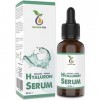 BIO Sérum Acide Hyaluronique 50ml, vegan - Gel hautement dosé dacide hyaluronique avec aloe vera contre les rides du visage,