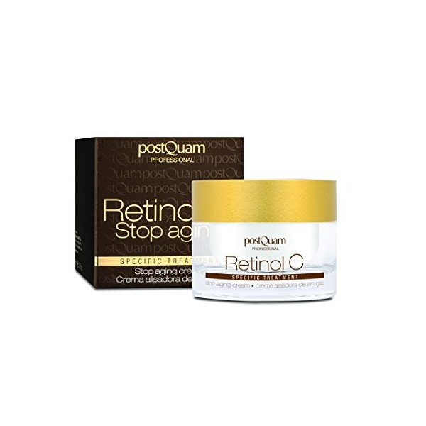 Postquam - Rétinol C - Crème Anti Rides au Eétinol et à la Vitamine C - 50ml