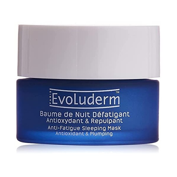 EVOLUDERM - Baume de Nuit Défatigant Antioxydant & Repulpant -50 ml - Fabrication Française