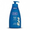 E45 Rich Skin Lotion hydratante 400 ml - E45 à lhuile donagre - Lotion corporelle légère pour peaux sèches et sensibles - H