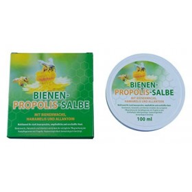 Pommade à la propolis - 100 ml - Soin de la peau avec propolis, cire dabeille, hamamélis et allantoïne