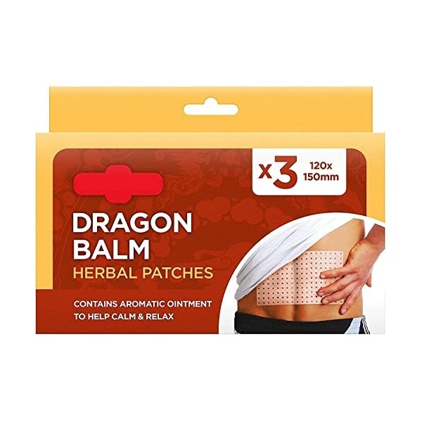 Lot de 3 pansements Dragon Balm Ancient Herbal Remedy