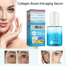 Lessence anti-âge améliorée au collagène désaline les ridules, anti-âge recombine la peau anti-rides et raffermissante avec 