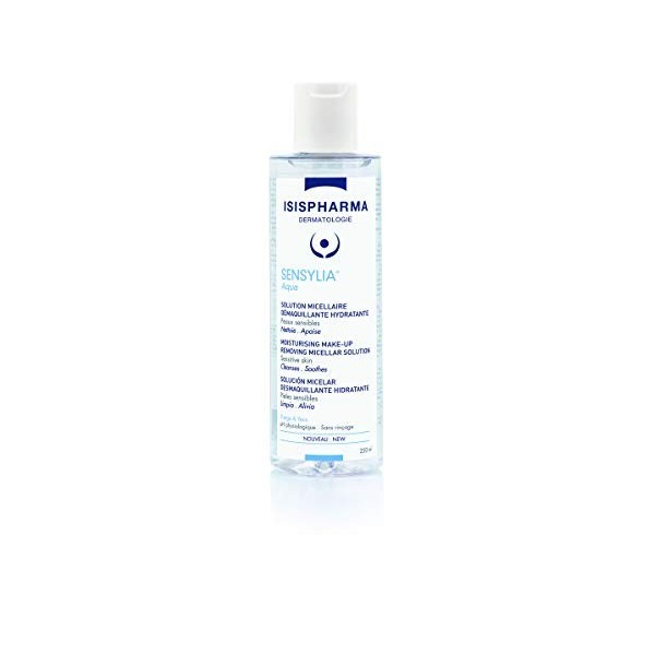 ISISPHARMA - Sensylia Aqua 250 ml - Solution micellaire démaquillante hydratante - Peaux sensibles et déshydratées