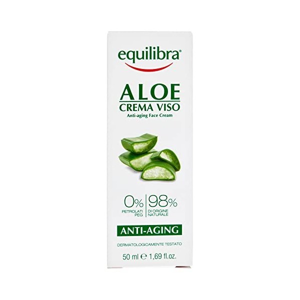 aloe crèmes pour le visage antiaging e antirughe 50ml