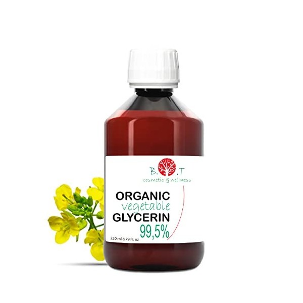 Glycérine BIO Végétale Organique Pure 99.5% Glycérol 100% Vegetale, Pureté Certifiée. Base Liquide Bio Glycerine. Base Produc