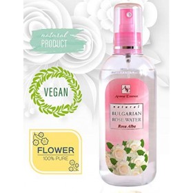 Eau de Rose Blanche Naturelle Spray 200ml, Tonique Visage Corps et Cheveux Hydratant à lEau de Rose, Brume apaisante dhydro