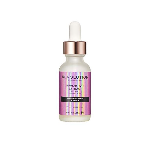 Revolution Skincare London, Sérum et Apprêt Antioxydant au Superfruit, 30ml