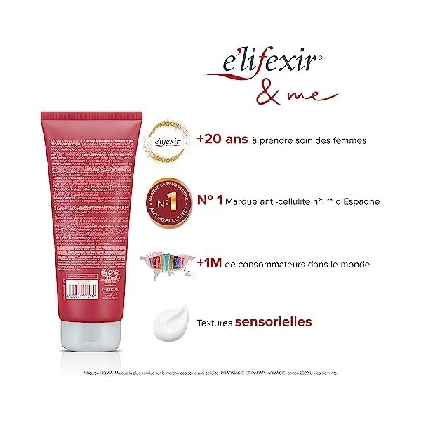 ELIFEXIR Ventre Plat | Crème Amincissante pour Avoir un Ventre Plat | Creme Minceur Ventre | 200ml