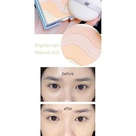 Poudre compacte mate - 5 couleurs - Translucide avec bouffée - Imperméable - Résistant à la transpiration - Poudre fixante lé