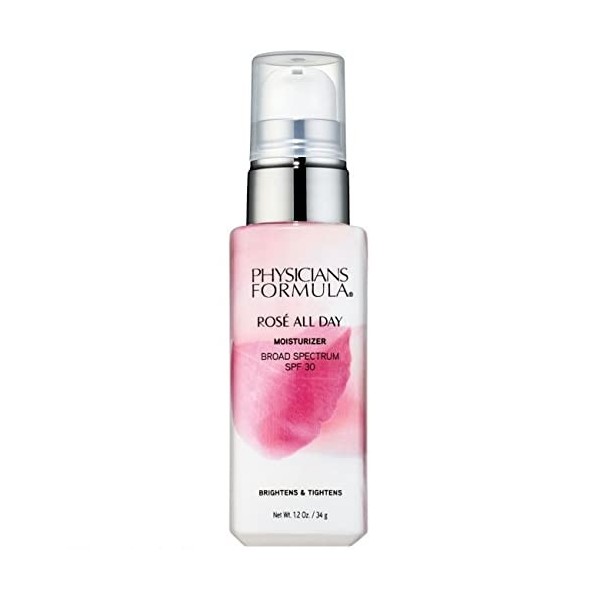 Physicians Formula - Rosé All Day Oil-free Serum - Sérum Soins du Visage - Formule Perlée Antioxydante - avec Eau de Rose, Ba...