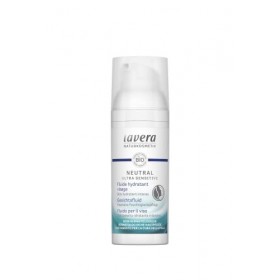 lavera Neutral Ultra Sensitive Fluide - hydratant visage - Hydratation de 24 heures – Vegan - Cosmétiques naturels - Sans glu