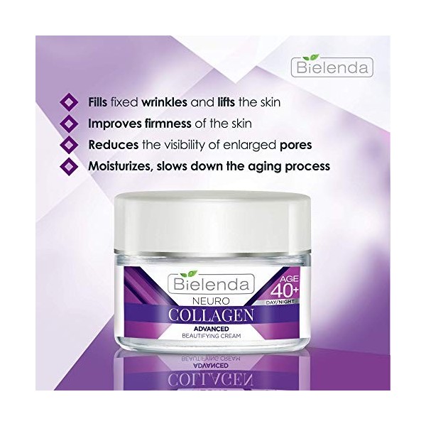 Bielenda Crème Hydratante Concentrée Pour Le Visage - Neuro Collagène 40+ Jour/Nuit 50 ml