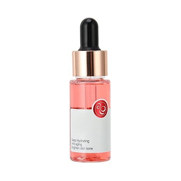 Sérum pour le Visage à la Rose 17 Ml, éclaircissant de la Peau Réduire les Rides Taches de Peau Sérum Anti-âge pour le Visage