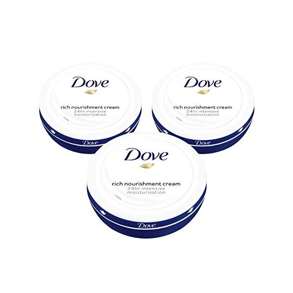 DOVE Crème Hydratante Corps Pot 150 ml - Lot de 3