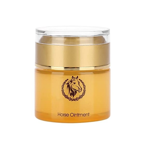 Crème à Lhuile de Cheval Crème Hydratante Blanchissante pour le Visage éclaircit le Teint et Hydratante Non Grasse et Facile