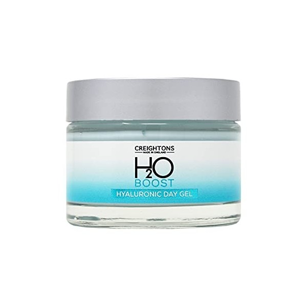 Creightons H2O Boost Hyaluronic Day Gel 50ml - Boosts Hydrations & Locks in Moisture. Vegan Friendly. Cruelty Free. Dermato