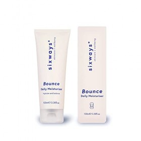 Sixways Bounce Crème hydratante quotidienne 100 ml – au beurre de karité – Tous types de peau – Convient aux végétaliens
