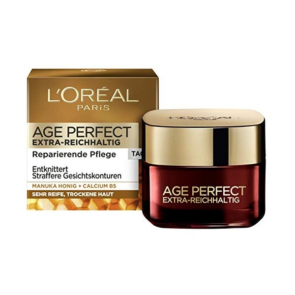 LOréal Paris Crème de jour extra riche pour peaux très sèches Age Perfect Manuka Honig 50 ml