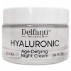 DELFANTI MILANO - HYALURONIC Crème Visage Nuit Anti-Âge, Fabriquée en Italie 50 ml