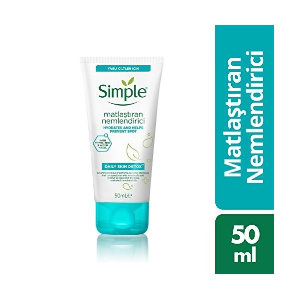 Simple Daily Skin Detox All Day Crème visage matifiante 50ML