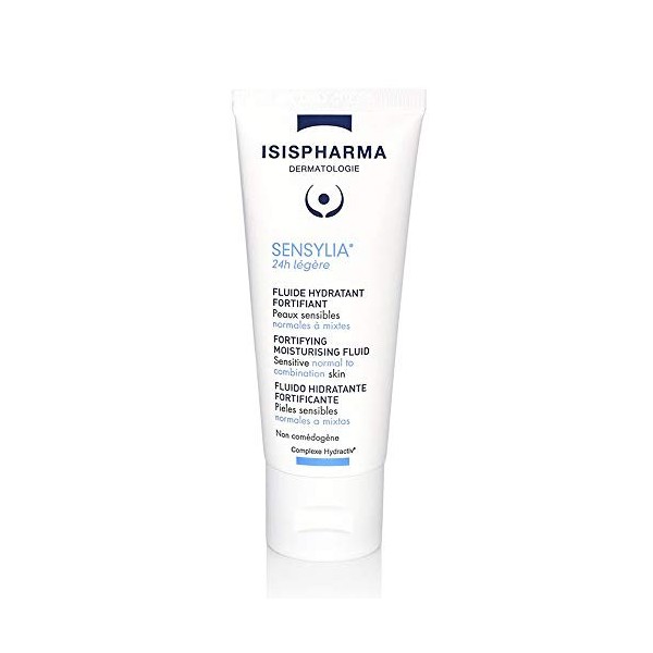 ISISPHARMA - Sensylia Légère Crème 40 ml - Fluide hydratant fortifiant 24h - Peaux sensibles et déshydratées