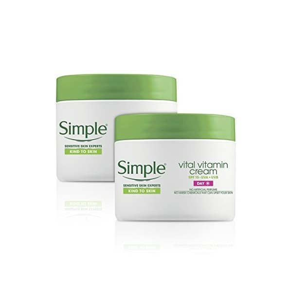 Simple Kind to Skin Vital Vitamin Day Cream 50ml Pack of 2