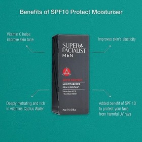 Super Facialist For Men Soin Quotidien Hydratant SPF 10 75ml