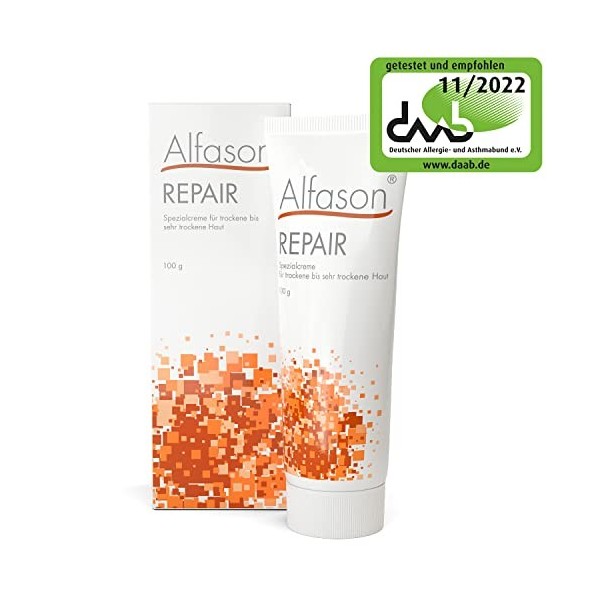 Alfason REPAIR - La crème spéciale pour les peaux très sèches et abîmées, triple action pour protéger et reconstruire une bar