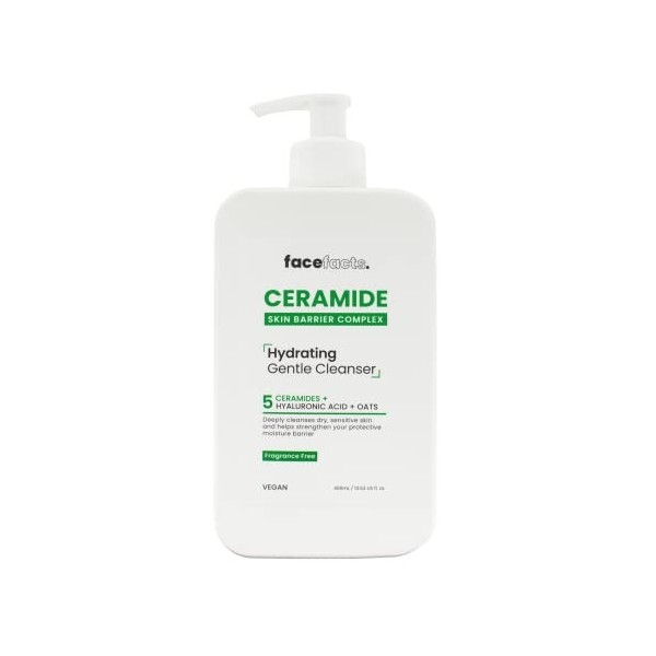 Face Facts Nettoyant hydratant à la céramide pour peaux sèches et sensibles 400 ml