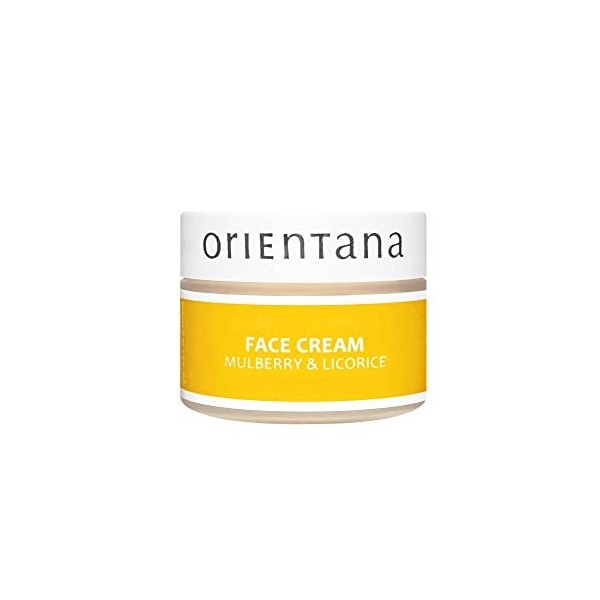 Orientana - Crème Visage Naturelle Mûre & Réglisse | Jour & Nuit Vegan Anti-Rougeurs Anti-Âge & Hydratation Inflammatoire | A