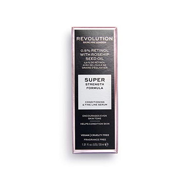 Revolution Skincare London, 0.5% Retinol and Rosehip Seed Oil Smoothing, Sérum, 30ml