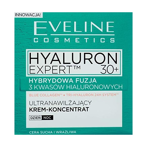 Eveline Cosmetics HYALURON CLINIC Crème hydratante anti-rides 30+ 50 ml