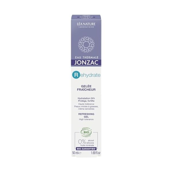 Eau Thermale Jonzac®| Gelée Fraîcheur – Rehydrate | Hydratation 24h – Protège, Fortifie | Peaux mixtes à grasses, même sensib