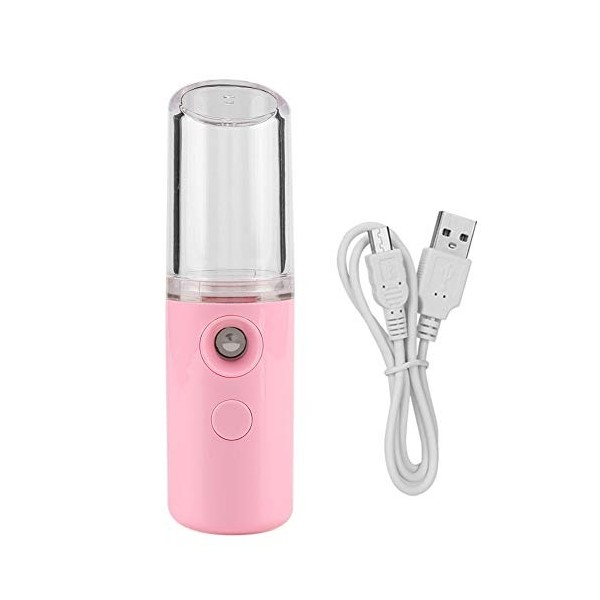 Pulvérisateur de Brume Datomisation Nano en Option Rose Blanc de 25 Ml, Brume Hydratante pour la Peau du Visage pour le Bure