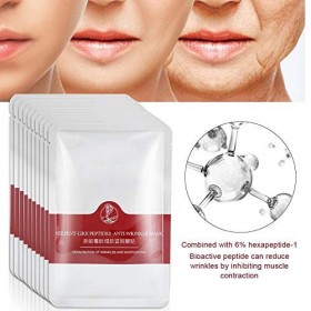 10pcs Patchs Anti-rides, Anti-rides Visage Sourire Ligne Patch Visage Lifting Rire Lignes Soins Patchs pour le Visage, le Cou