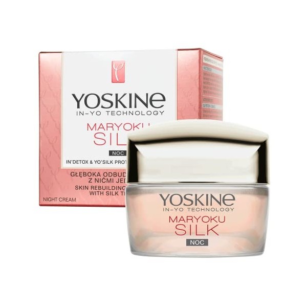 Yoskine Maryoku Silk Night Cream, Rebuilding treatment with silk threads